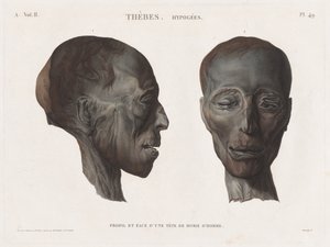 Beskrivning av Egypten: Thebe. Hypogees Vol. II, Pl. 49. av Antoine Maxime Monsaldy