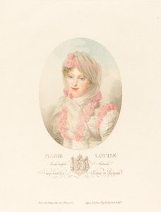 Marie-Louise, fransmännens kejsarinna av Antoine Maxime Monsaldy after Jean Baptiste Isabey