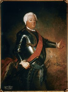 FRIEDRICH WILHELM I: Kung av Preussen (1688-1740), efter 1733 (olja på duk) av Antoine Pesne