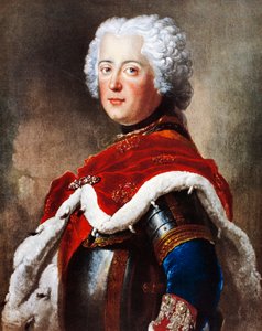 Porträtt av Fredrik II av Hohenzollern, känd som Frederick Great (Berlin av Antoine Pesne