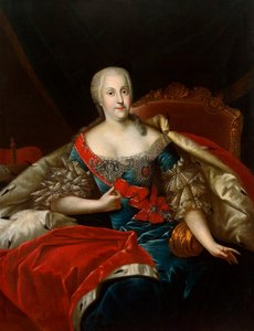 Porträtt av Johanna-Elizabeth, kurfurstin av Anhalt-Zerbst