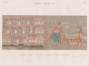 Beskrivning av Egypten: Thebe. Medynet-Abou, vol. II, Pl. 12 av Antoine Phelippeaux