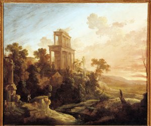 Inställningens effekt (olja på duk) av Antoine Pierre the Younger Patel