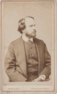 Porträtt av dansaren, koreografen och balettmästaren Paul Taglioni 1808-1884, ca 1860.