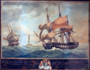 Encounter of Engl. Krigsskepp / A.Roux