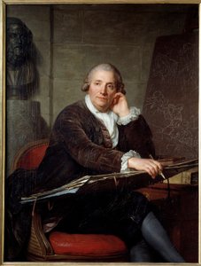 Porträtt av målaren Gabriel Francois Doyen (1726-1806) Målning av Antoine Vestier (1740-1824) 1786 Sön. 1,3x0,96 m
