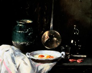 Stilleben med ägg, 1900-talet av Antoine Vollon