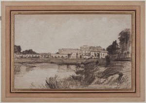 Utsikt över Versailles av Antoine Vollon