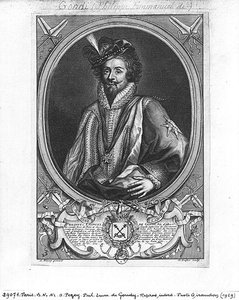 Philippe-Emmanuel de Gondi (1581-1662) Marquis de Belle-Isle, graverad av Claude Duflos (1665-1727) av Antoine after Pezey