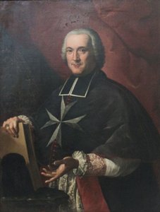 Porträtt av Grand Prior Giovanni Domenico Mainardi av Antoine de Favray