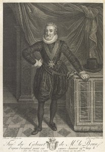 Halvlångt porträtt av Henri IV (grafit på papper)