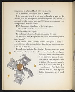 Elefanter, illustration från "Le Petit Prince" av Antoine de Saint-Exupéry
