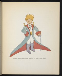 Här är det bästa porträtt som jag senare lyckades göra av honom, illustration från "Le Petit Prince", av Antoine de Saint-Exupéry