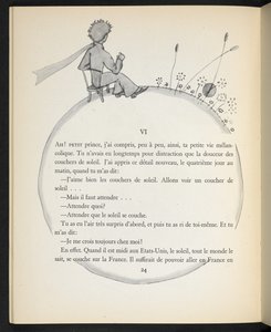 Illustration från "Le Petit Prince" av Antoine de Saint-Exupéry