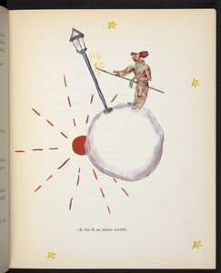 Jag gör ett uselt jobb, illustration av Lamplighter från "Le Petit Prince" av Antoine de Saint-Exupéry