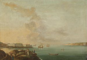 Utsikt över Dardanellerna av Antoine van der Steen