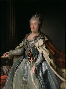 Porträtt av Katarina II (1729-96) av Anton Albertrandi