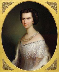 Porträtt av kejsarinnan Elisabeth av Österrike.