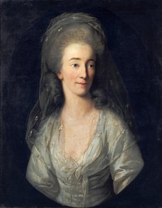 Porträtt av Johanna Isabella von Broizem av Anton Graff