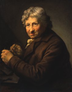 Tyska: Daniel Nikolaus Chodowiecki (1726-1801). Om 1800/ 1801 Daniel Nikolaus Chodowiecki av Anton Graff