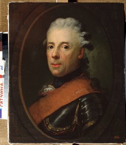 ""Porträtt av prins Henrik av Preussen (1726-1802), bror till Fredrik den Store"" Målning av Anton Graff (1736-1813) 1760-1770 Statens friluftsmuseum Palace Gatchina, Sankt Petersburg av Anton Graff
