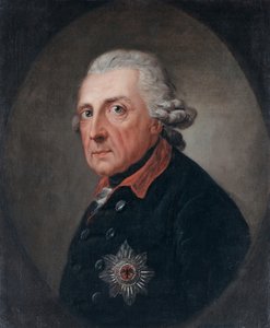 Porträtt av Fredrik II av Preussen 1712-1786, 1781-1783.