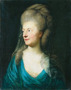 Porträtt av Johanna Henriette Louise, grevinna av Bestucheff-Rumin, född von Carlowitz (1717-1787) (?) av Anton Graff