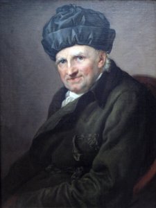 Provost Johann Joachim Spalding i husrock av Anton Graff
