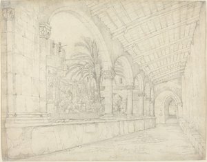 Klostret Santa Maria di Gesù i Palermo av Anton Hallmann