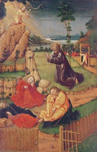 Jesus i Olivträdgården, från scener ur Kristi liv av Anton Henkel