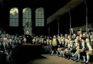 Charles James Fox (1749-1806) Tilltalar underhuset under Pitt-ministeriet