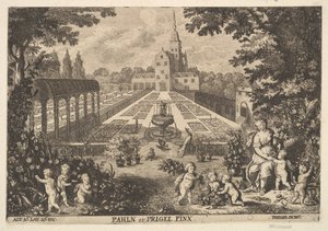 Flora med Putti i en trädgård.