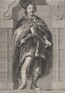 Porträtt av kardinal Infante Ferdinand av Österrike, 1728.