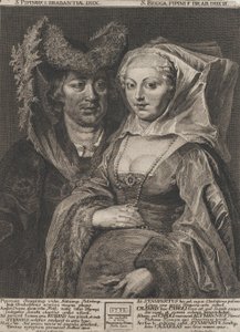 Sankt Pepin I och hans dotter, Sankt Begga, 1732.