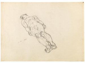 Anton Kolig Liggande manlig naken 1933 av Anton Kolig