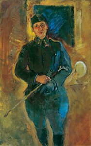 Otto von Aichelburg-Zossenegg som kavalleri-löjtnant av Anton Kolig