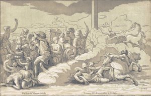 Israeliterna korsar Röda havet, ca. 1740.