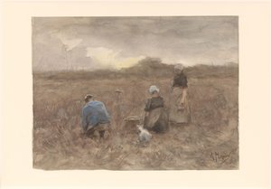 potatisupptagare av Anton Mauve