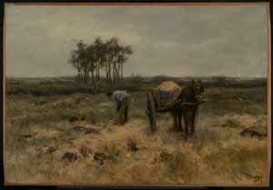 Grävsand, eller Sandvagnen, c.1875 av Anton Mauve
