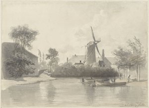 Utsikt över Haarlem av Anton Mauve