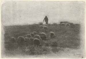 Herde med fårhjord av Anton Mauve