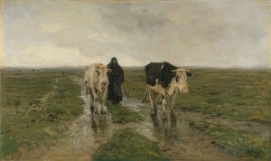 Betning. Troligen 1880-talet av Anton Mauve