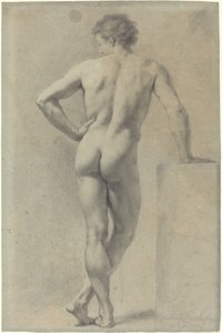 Manlig nakenstudie av Anton Raphael Mengs