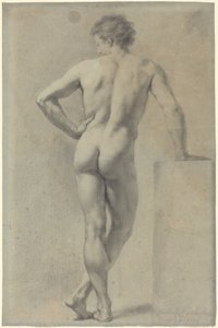 Studie av manlig nakenmodell av Anton Raphael Mengs