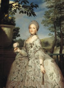 Porträtt av Maria Luisa av Parma som prinsessa av Asturien, ca 1764-1765 av Anton Raphael Mengs