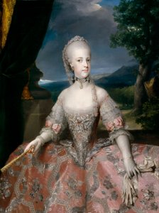 Spanska  María Carolina de Habsburgo-Lorena, reina de Nápoles Maria Carolina av Habsburg-Lothringen, drottning av Neapel av Anton Raphael Mengs