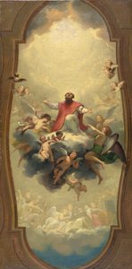 St. Eusebius bars till himlen, ca 1757 (olja på duk) av Anton Raphael Mengs