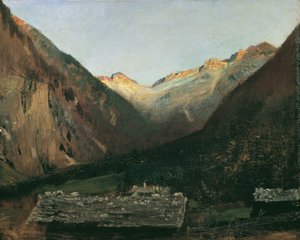 Kväll i Prossau nära Gastein av Anton Romako