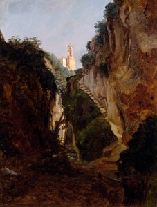 Rocky Gorge i Sorrento, av Anton Sminck Pitloo (1791-1837), Nederländerna, 1900-talet
