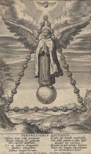 Perfectionis Ascensio, från The Life of Saint John of the Cross, 1622-24. av Anton Wierix